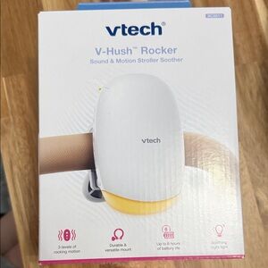 VTech V-Hush Rocker Sound & Motion Stroller Soother - White and Yellow